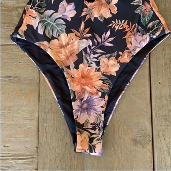 Not available! Anthropologie L Space Topanga Lace Up One Piece Swimsuit 6 - Picture 6 of 8